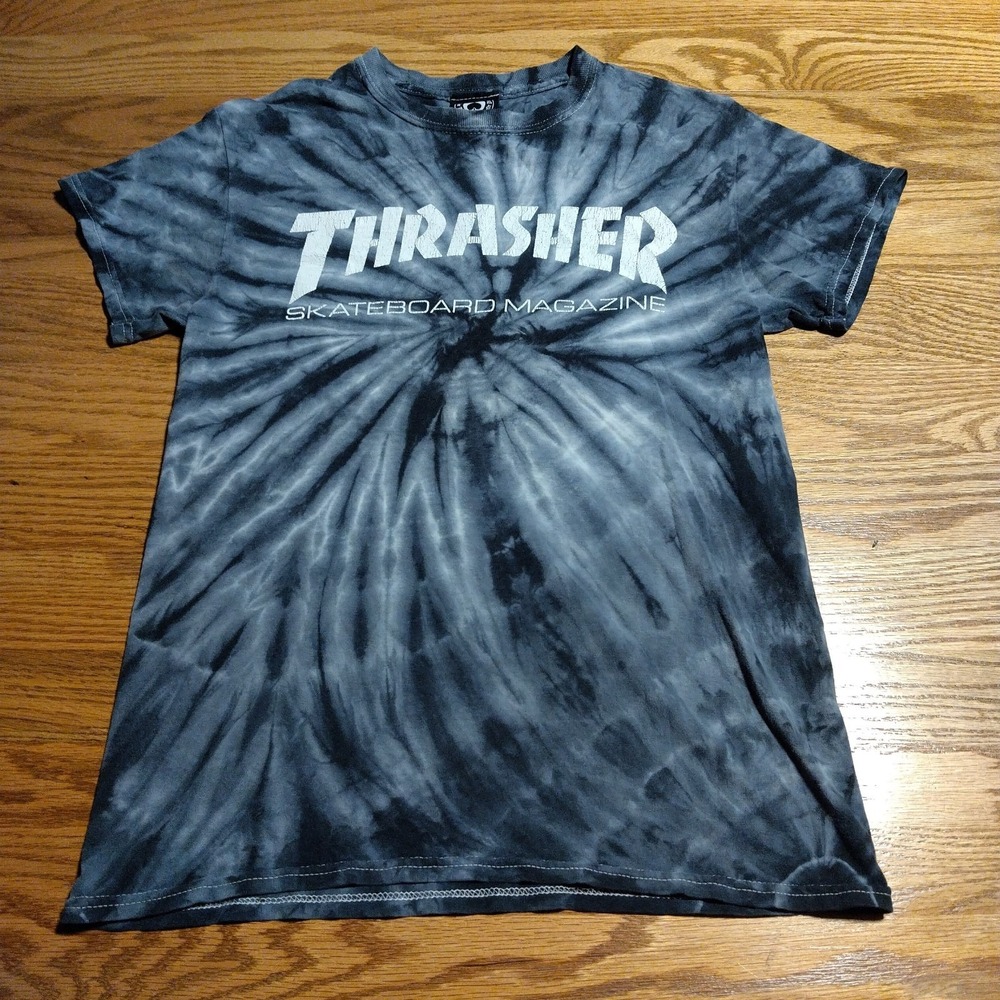 Thrasher Skateboard Magazine San Francisco Tie-Dye Official T-Shirt Size Small